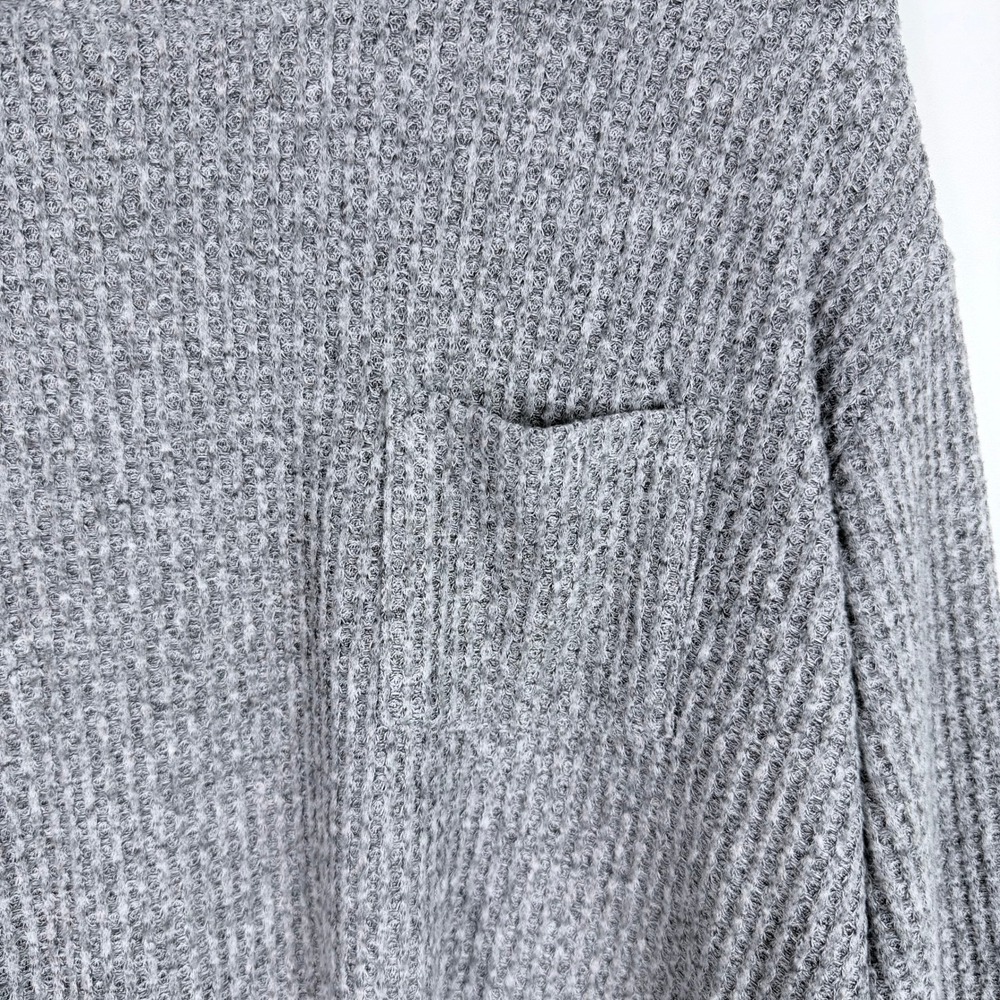 Grunge Gorpcore Wild Fable Waffle Knit Crop Top Womens XL Gray Comfy Normcore - Picture 4 of 9